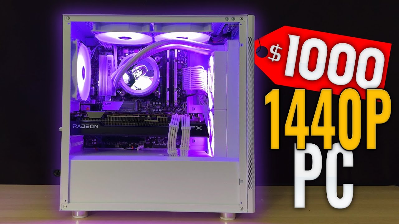 BEST $1,000 BUDGET 1440P Gaming Pc Build (All new parts) - YouTube