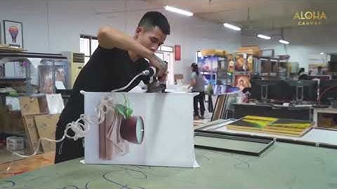 Quy trình sản xuất tranh Canvas