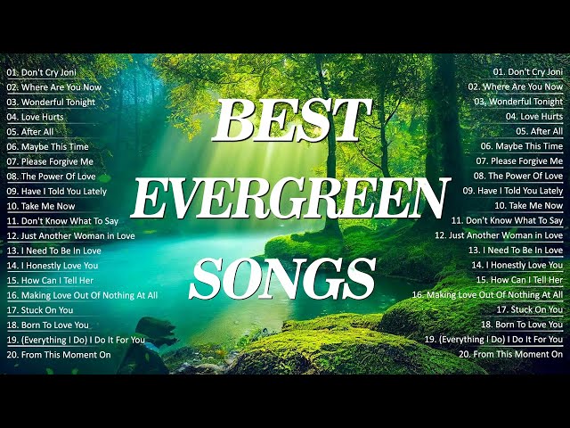 Evergreen Love Song Memories Full Album - Greatest Love Longs Of All Time class=