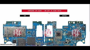 Samsung A20 SM-A205 Power on-off Vol+ Vol-  Problem Repair Jumper Ways  #gsm_free_equipment