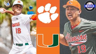 #3 Clemson vs Miami Highlights (Game 3) | 2024 College Baseball Highlights