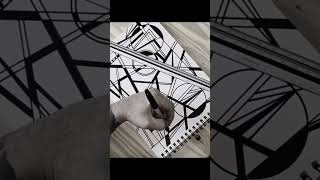 Geometric Shapes / Black &amp; White Abstract Art: Tutorial Guide #abstractartist #art
