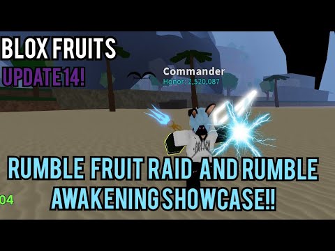 Raids for Fragments and RUMBLE Awakening Showcase in Blox Fruits 