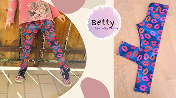 How to sew leggings WITHOUT PATTERN in 15 minutes - sewing for beginners