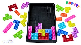 Pop It Fidget Tetris Puzzle Jigsaw Toy | Bubbles Pops Fine Motor Activities screenshot 2