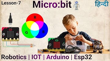 micro: bit with RGB LED in tinkercad | micro bit programming | Arduino Titan
