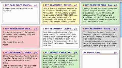 Final Draft 8 Index Cards and Panels