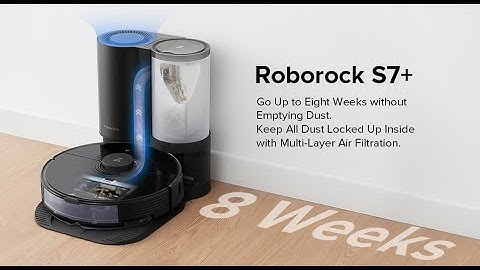 "Highlight Features" Roborock S7+ Robot Vacuum and Sonic Mop with Auto-Empty Dock