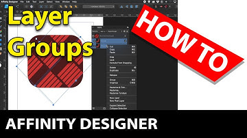 Affinity Designer tutorial : Grouping layers how to