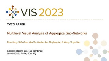 Multilevel Visual Analysis of Aggregate Geo-Networks - Fast Forward | VIS 2023
