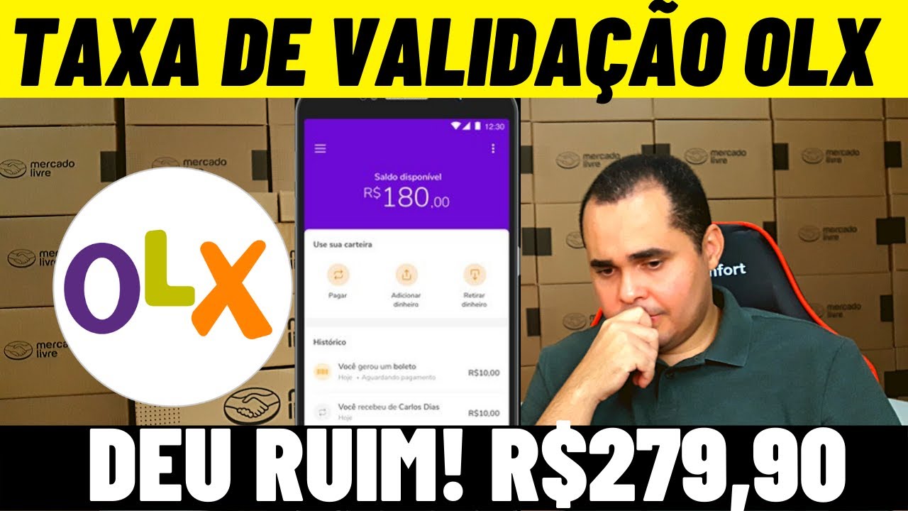😡Taxa de VALIDAÇÃO da OLX é verdade? São R$279,90 de prejuízo no GOLPE ...