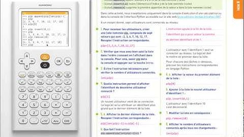 Cahier SNT avec @NumWorks