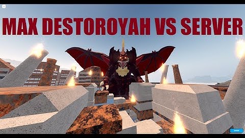 MAX DESTOROYAH VS SERVER || Kaiju Universe