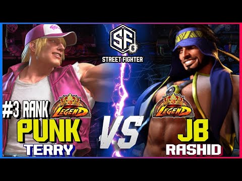 SF6 ▰ Punk (#3 Ranked Terry) vs JB (Rashid) ▰ Street Fighter 6 High Level Gameplay