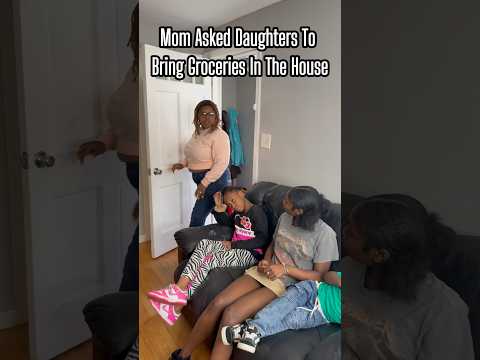 Mom Asked Daughters To Help Bring in Groceries #fypシ゚viral #reels #shorts