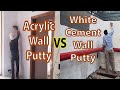Acrylic Wall Putty vs Cement Putty - Which is Better - Price