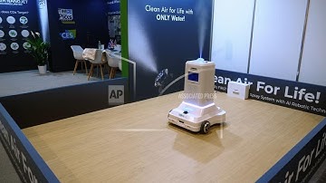 Robot that cleans indoor air demoed at Berlin tech show