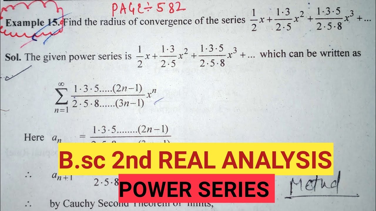 power series | Radius of convergence | Real #analysis - YouTube