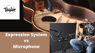 Taylor Expression System VS Mic Comparison (Taylor 414 ce Acoustic Guitar)