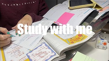 STUDY WITH ME 2hrs | Background noise,no music,no break | ASMR | real time｜motivation