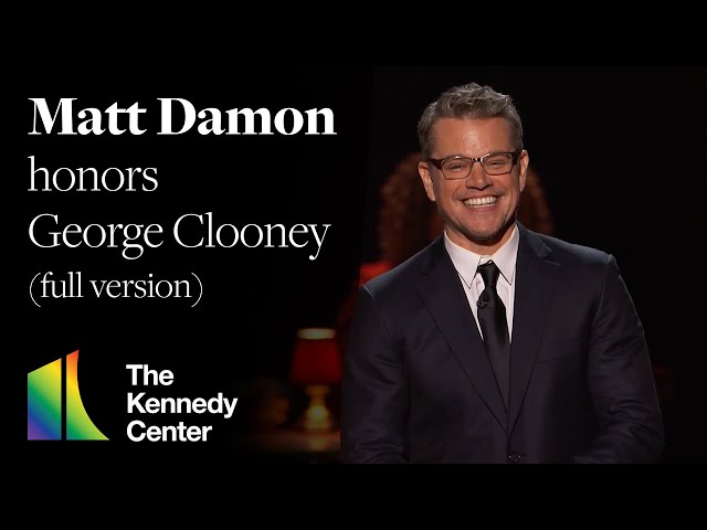Matt Damon honors George Clooney (Full Version) | 45th Kennedy Center Honors class=