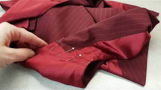 Sewing facing and lining for the vest.