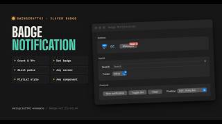 Badge Notification using Java Swing with FlatLaf