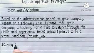 How To Write A Cover Letter For A Software Engineering Developer Job..(2021) Sample screenshot 3