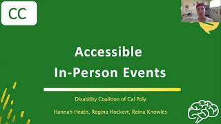 Accessible In-Person Events: What You Need to Know [CC]