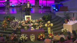 Remembering Faye: Pastor Coakley reads the eulogy, written by Faye's mother