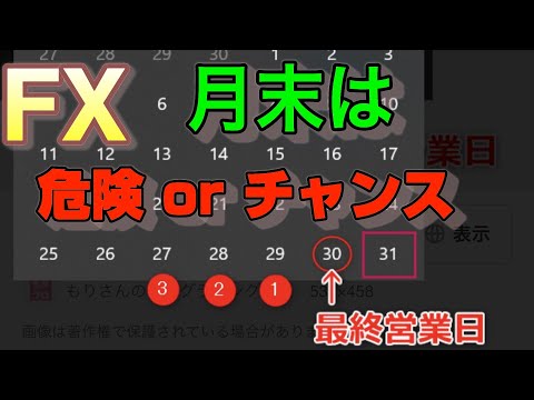 [FX] 月末はトレードしない方が良いって言うけど...実はチャンスになる事もある