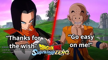 Krillin vs Android 17 Interactions and Combat - Dragon Ball Sparking Zero
