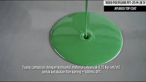 Polyfloor Epoxy 2 Layer System. Cat Epoxy Lantai (Epoxy Floor) yang lebih efisien