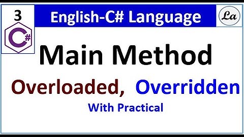 C# Main Method | Methods in C#