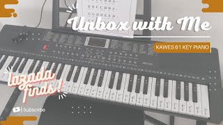 UNBOXING VLOG: KAWES 61 KEY ELECTRONIC PIANO   EASY PIANO CHORDS