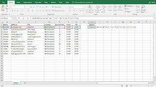 Import addresses with time windows from Excel
