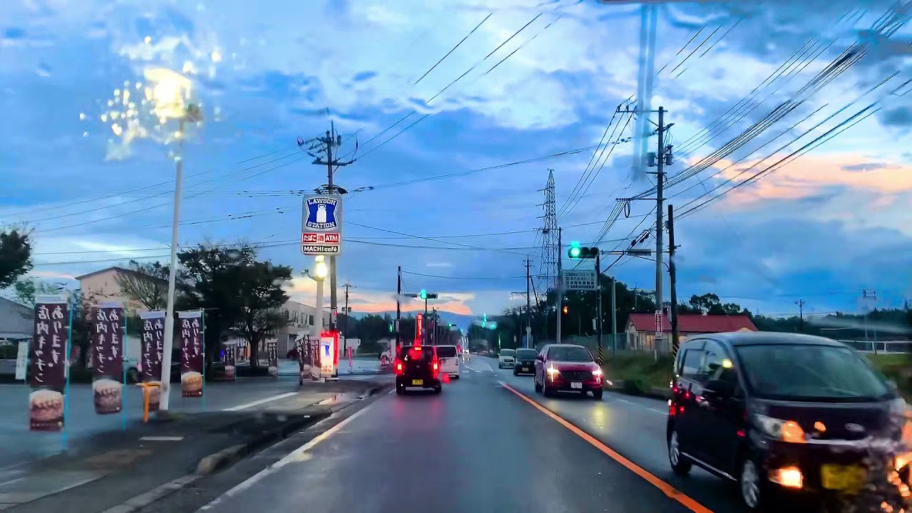【鹿児島風景104】出水市高尾野駅前～上り立交差点 (県道374号) (2021.10.12)