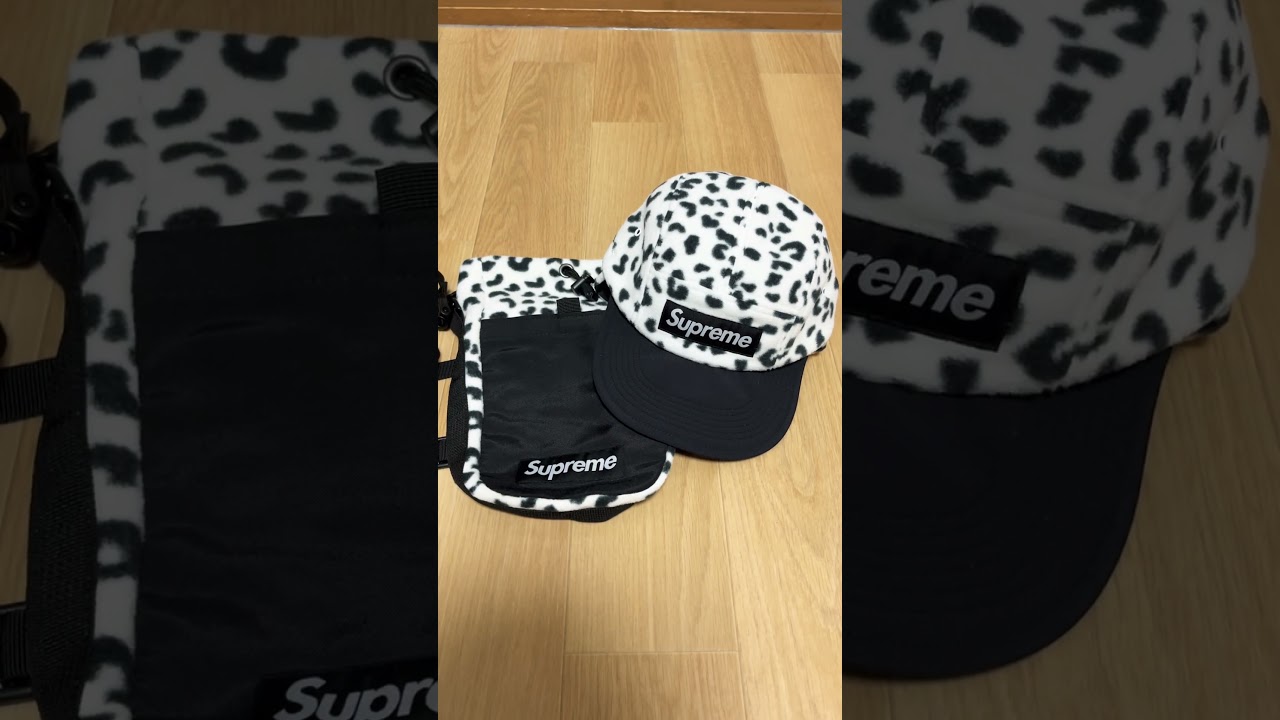 Supreme 24FW Week14 Polartec Earflap Camp Cap & Polartec Sling Bag 