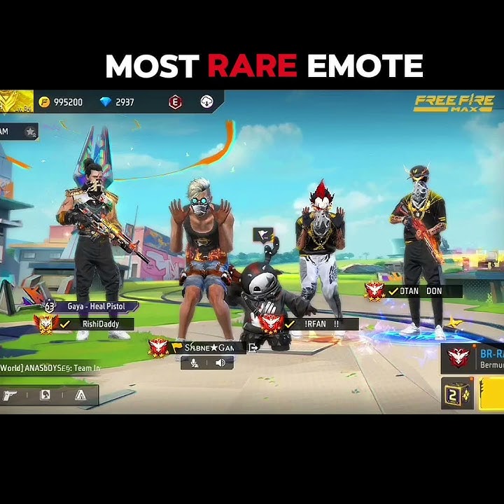 RARE EMOTE 🥶💀 #foryou #freefire #shorts