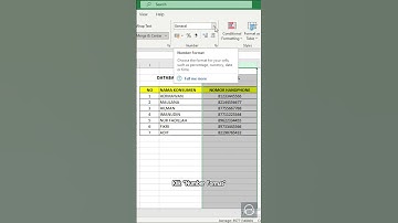 Ngetik nomor hp di excel selalu hilang angka "0" nya? cobain pakai cara inii! #excel #shortvideo