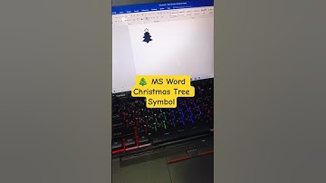 MS Word Shortcut – 🎄 Christmas Tree Symbol