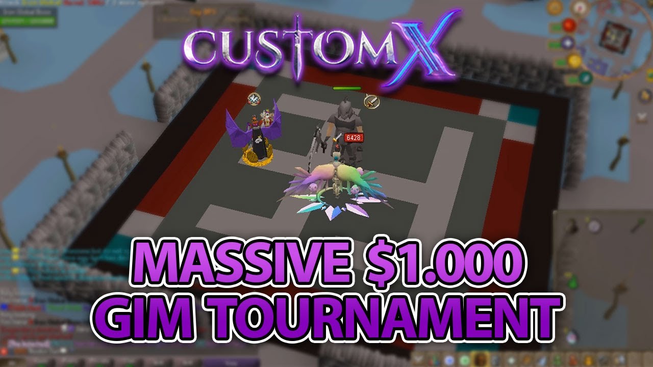 MASSIVE $1.000 Group ironman mode Tournament & Updates! Giveaway [CustomX RSPS]