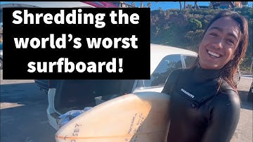 Shredding The World’s Worst Surfboard … Surf Machine