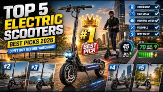 Top 5 Best Electric Scooters 2026 - Best Electric Scooters for Adults & Daily Commuting