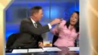TV Anchor Scared of Fake Snake