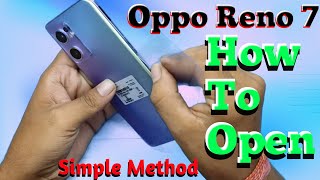 How to open oppo reno 7 5g // Backpanel// Disassembly