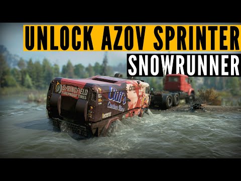 How to UNLOCK the Azov 43-191 Sprinter in SnowRunner (LOCATION & task guide)