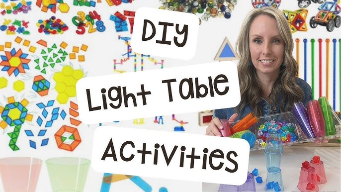 DIY Light Table - How to Make Your Own Light Table + Light Table Activities  for Preschool 