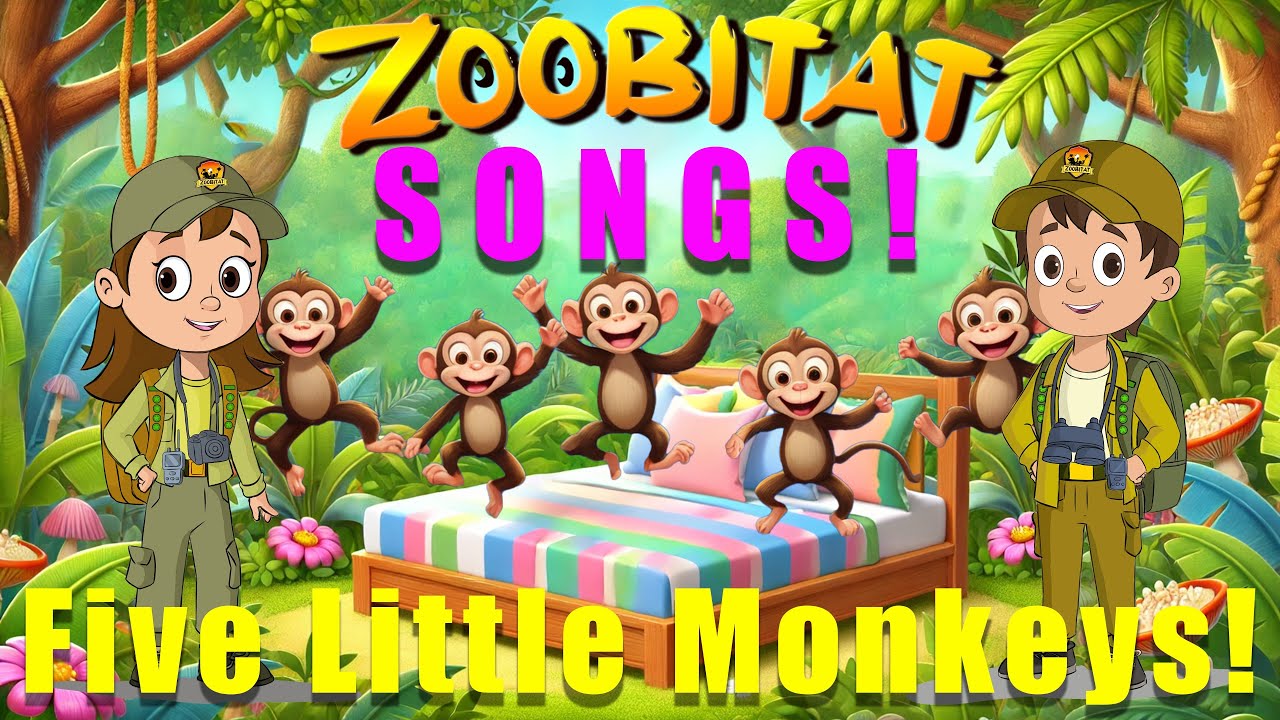 Five Little Monkeys | Kids Nursery Rhymes | Counting Song | Songs for ...