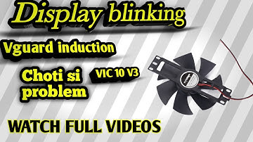 Induction display blinking